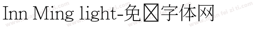 Inn Ming light字体转换
